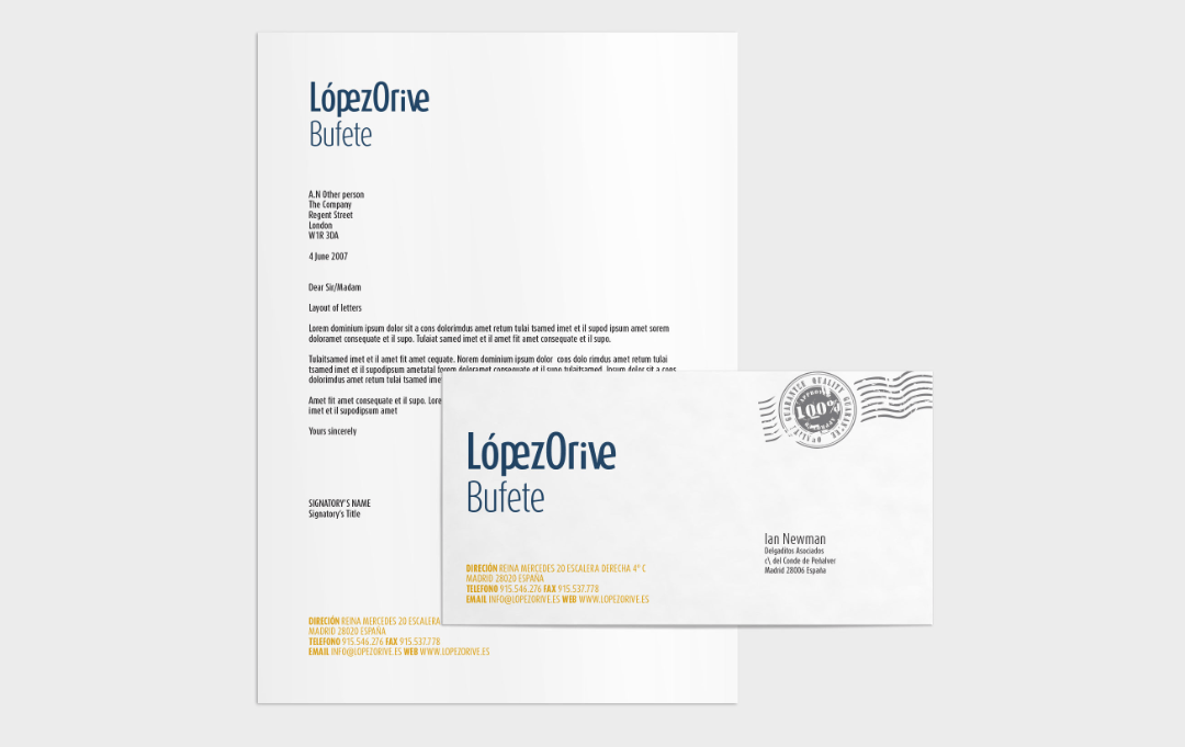 Bufete López Orive | Branding