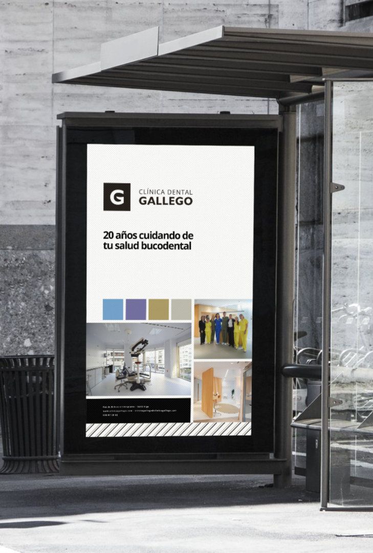 Clínica Dental Gallego | ReBranding · Marquesina
