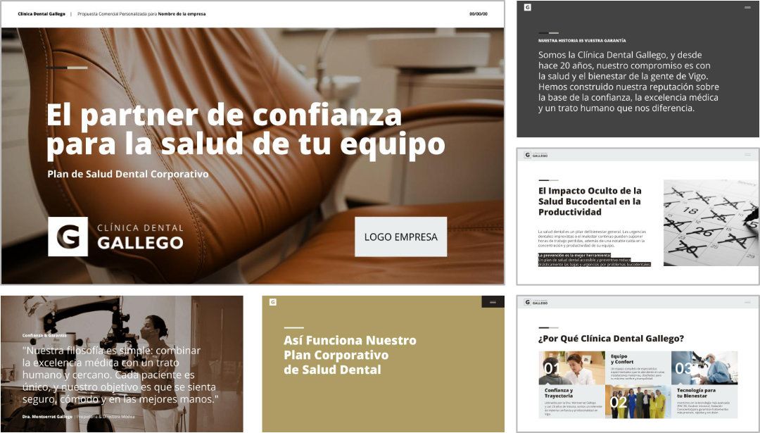 Clínica Dental Gallego | ReBranding · Presenación del plan de tratamiento