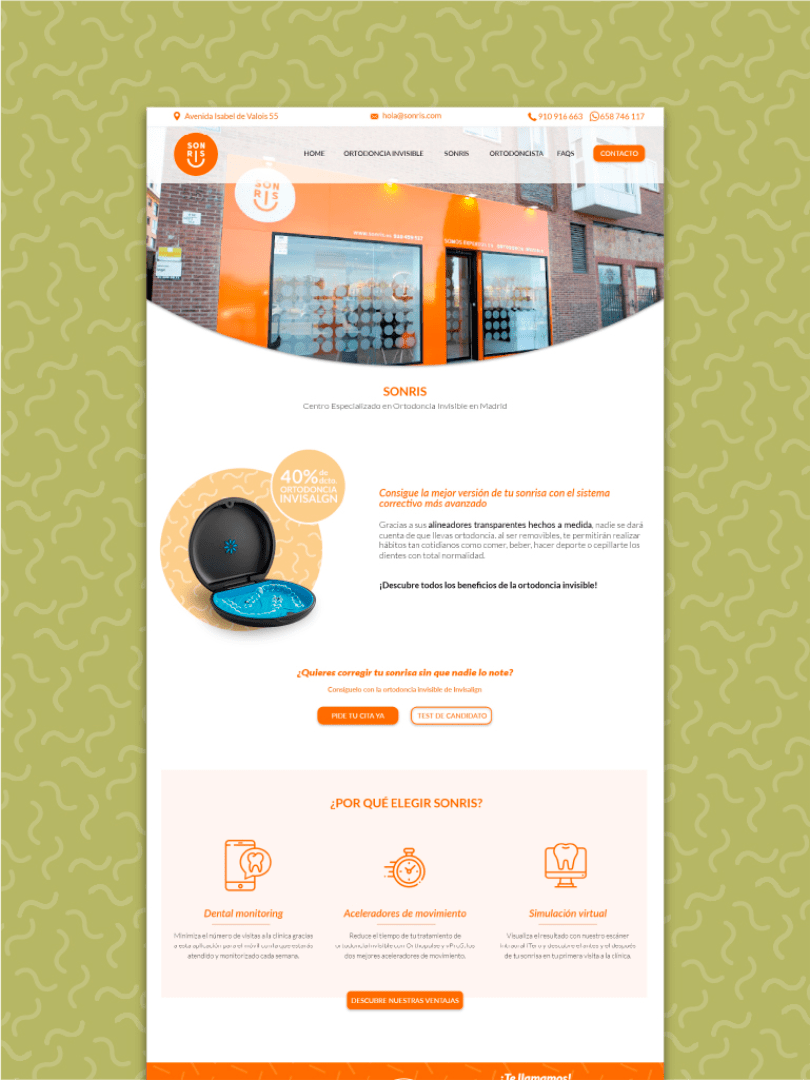 Clínica Dental Sonris | Branding · Web