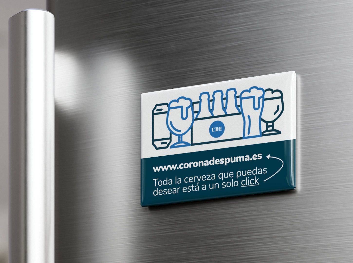 Corona Ð Espuma | Branding · Imán