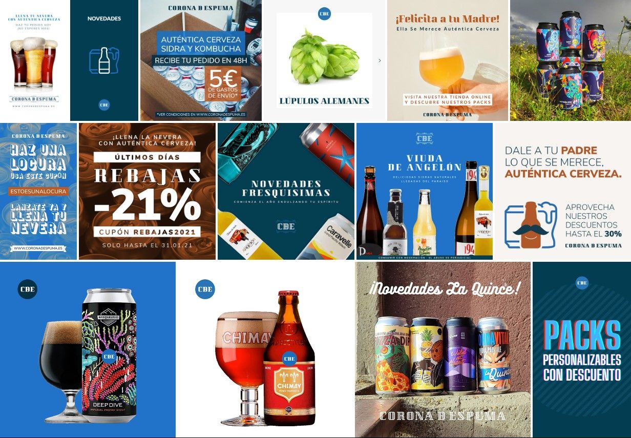 Corona Ð Espuma | Branding · Publicaciones RRSS
