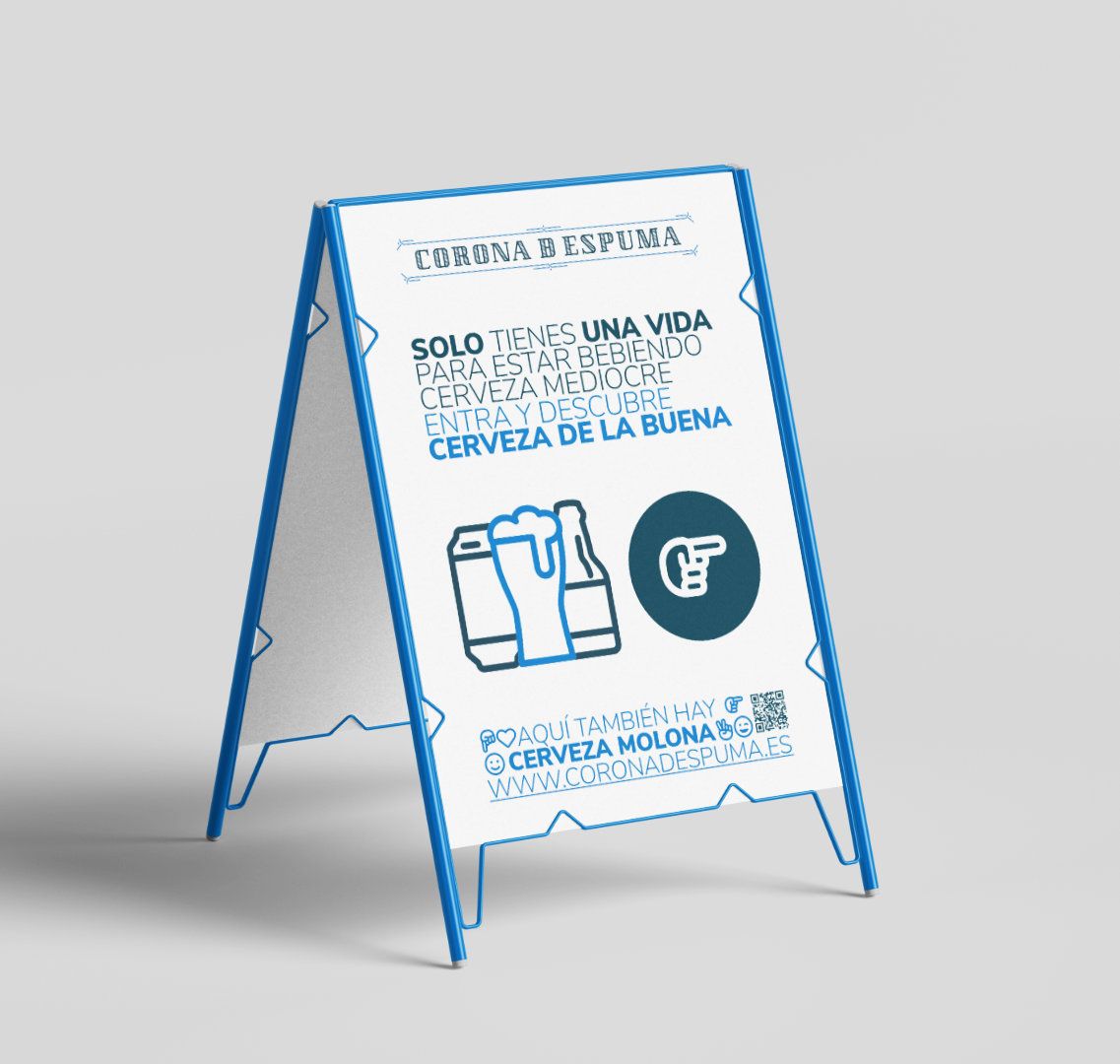 Corona Ð Espuma | Branding · Stand