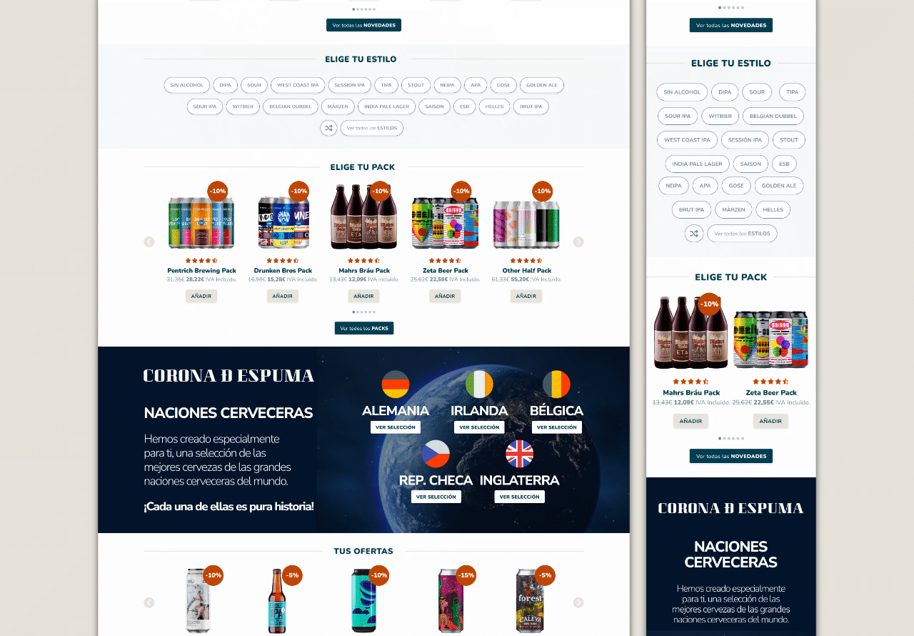 Corona Ð Espuma | Tienda online