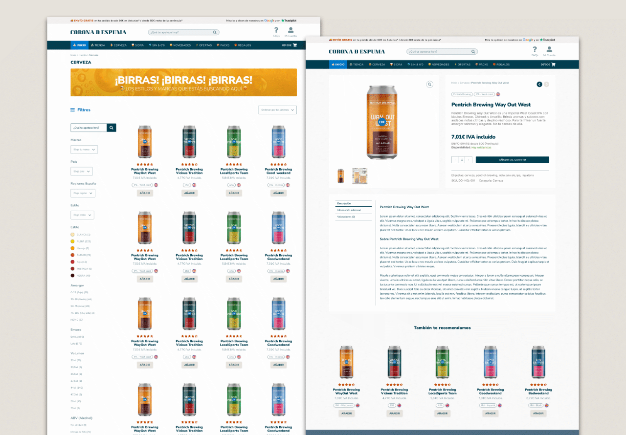 Corona Ð Espuma | Tienda online