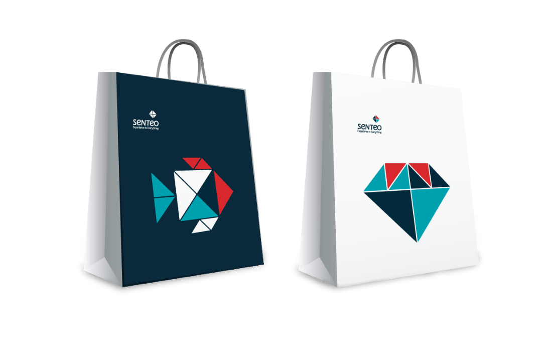 Senteo Co. | Rebranding · Bolsas