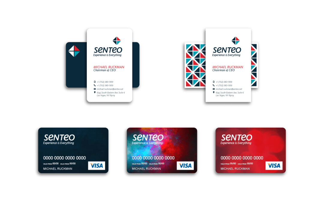 Senteo Co. | Rebranding · Tarjetas