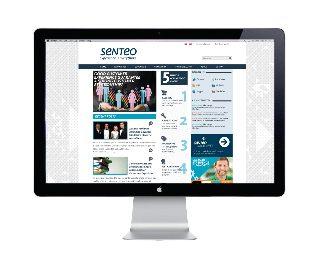 Senteo Co. | Rebranding · Web